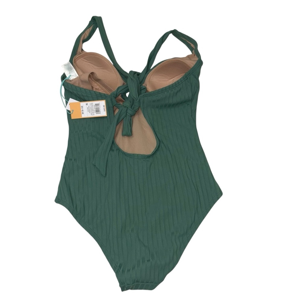 NWT Kona Sol Women's Wide Ribbed Ring Medium Coverage One Piece Swimsuit M - Picture 7 of 8